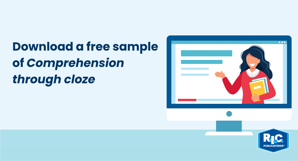 Free Comprehension through cloze sample