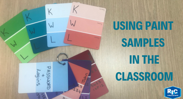 Using paint samples in the classroom