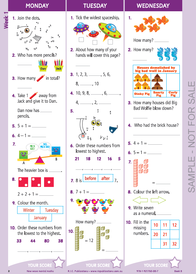 New Wave Mental Maths | Maths Workbook