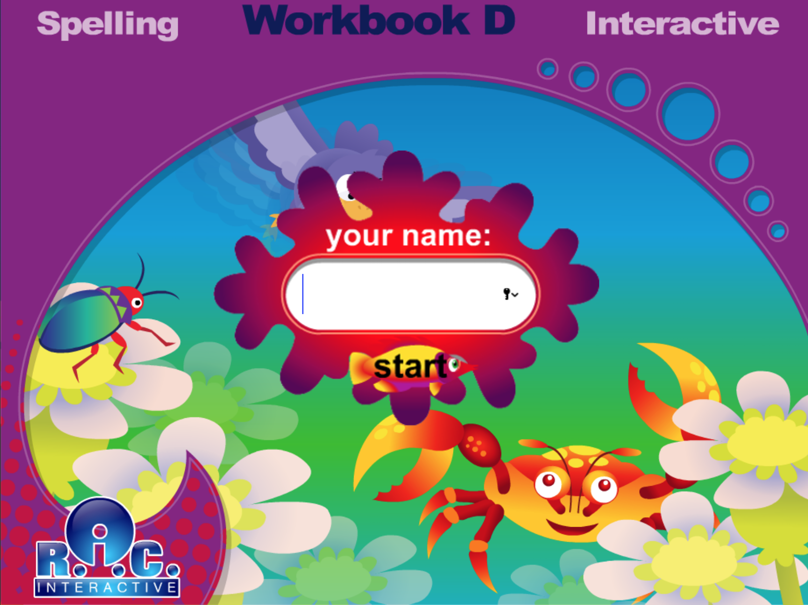 Spelling Workbook Game