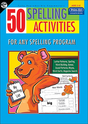 Picture of 50 spelling activities for any spelling program – Ages 5–8