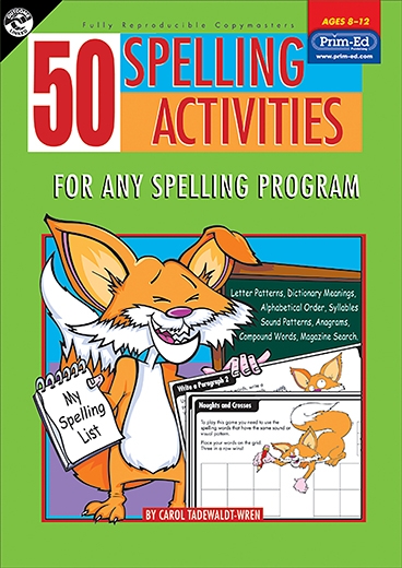 Picture of 50 spelling activities for any spelling program – Ages 8–12