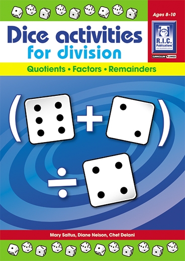 Picture of Dice Activities for Division – Quotients, factors, remainders – Ages 8–10