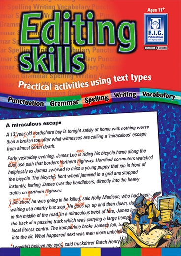 Picture of Editing Skills – Practical activities using text types – Ages 11+