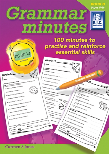 Picture of Grammar Minutes – 100 minutes to practice and reinforce essential skills Book D – Ages 8–9