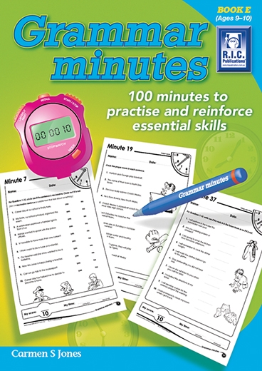Picture of Grammar Minutes – 100 minutes to practice and reinforce essential skills Book E – Ages 9–10