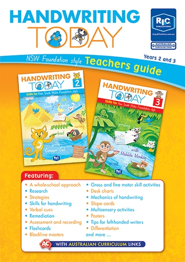 Picture of Handwriting today Teachers guide – New South Wales foundation – Year 2 and Year 3