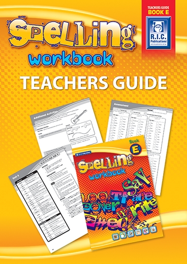 Picture of Spelling workbook interactive Teachers guide Book E – Ages 9–10