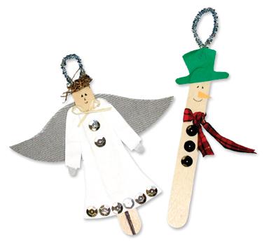 Pop Stick Christmas Ornaments