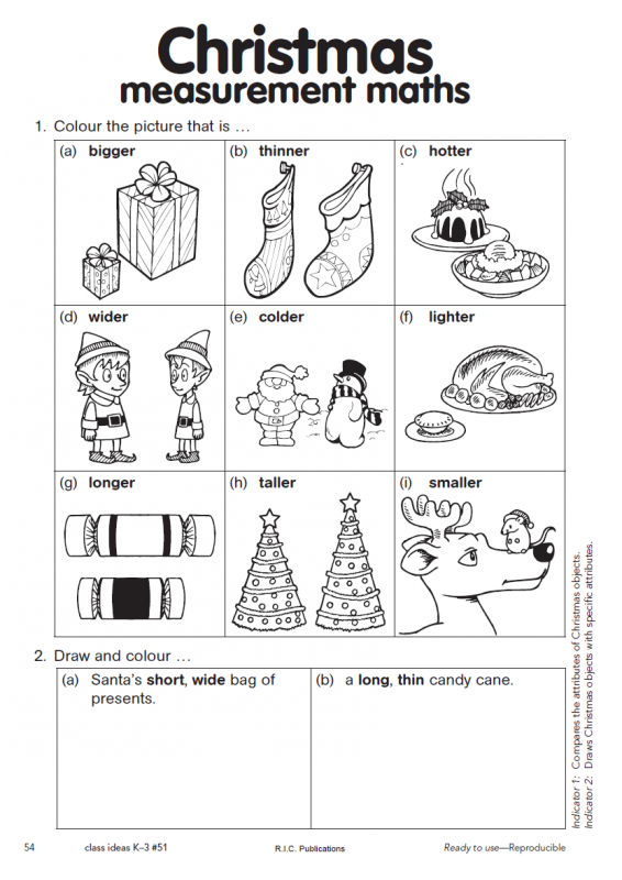christmas-measurement-activity-for-maths-from-ric-publications