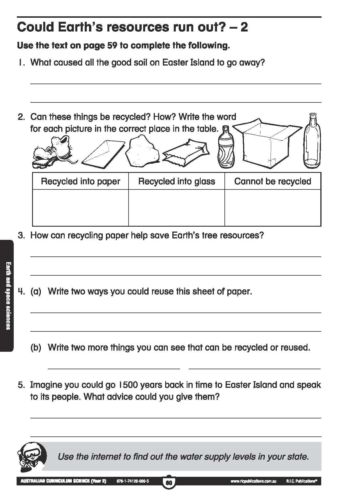 Australian Curriculum Science Freebie Friday RIC Publications World Earth Day-page-002