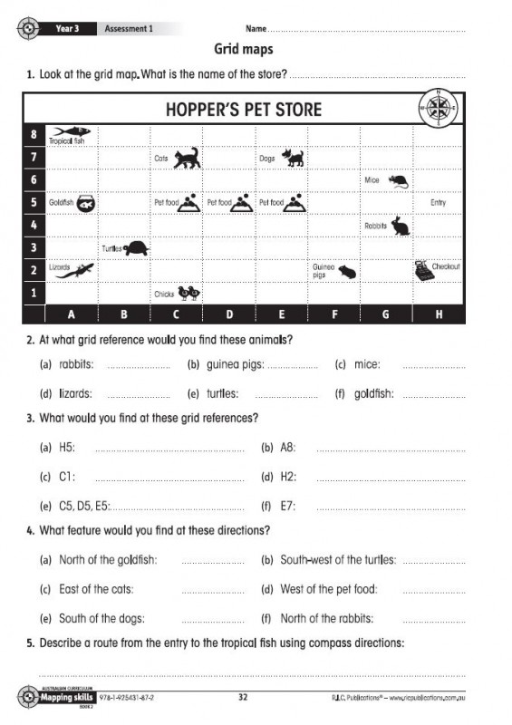 Australian Curriculum Mapping resources from HASS Grid Maps RIC Publications freebie