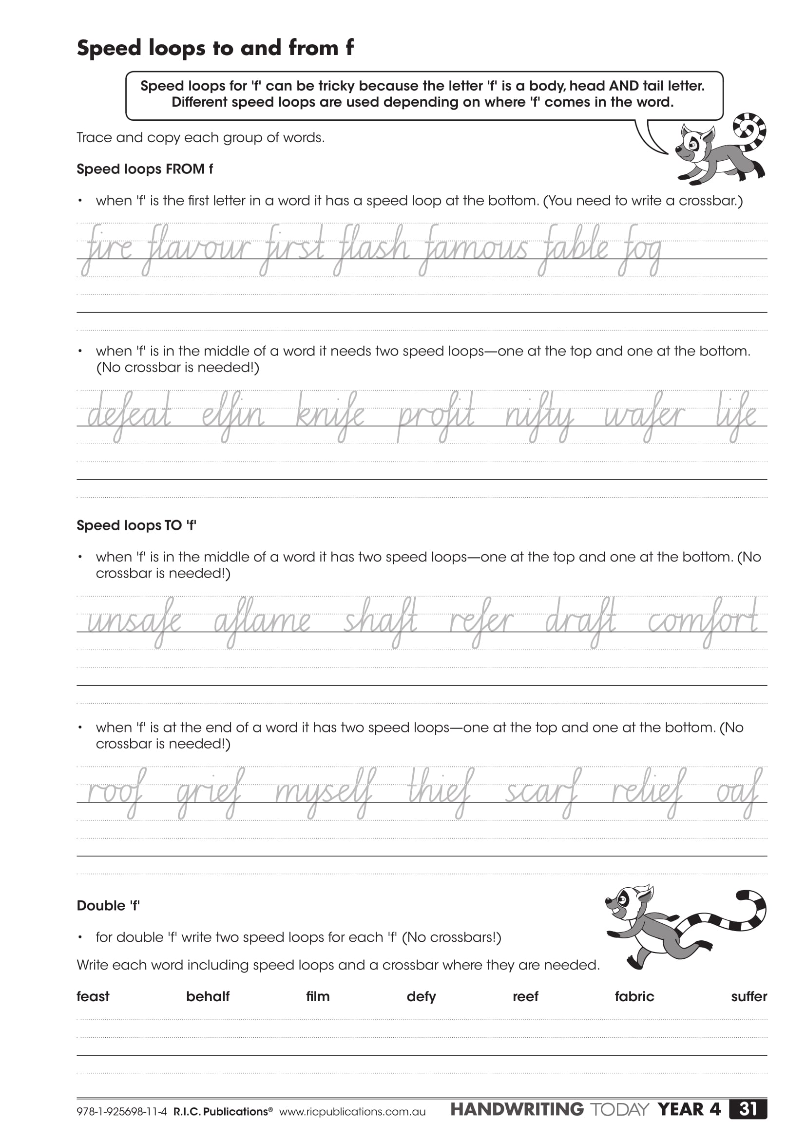 Free Nsw Foundation Handwriting Printable Worksheets